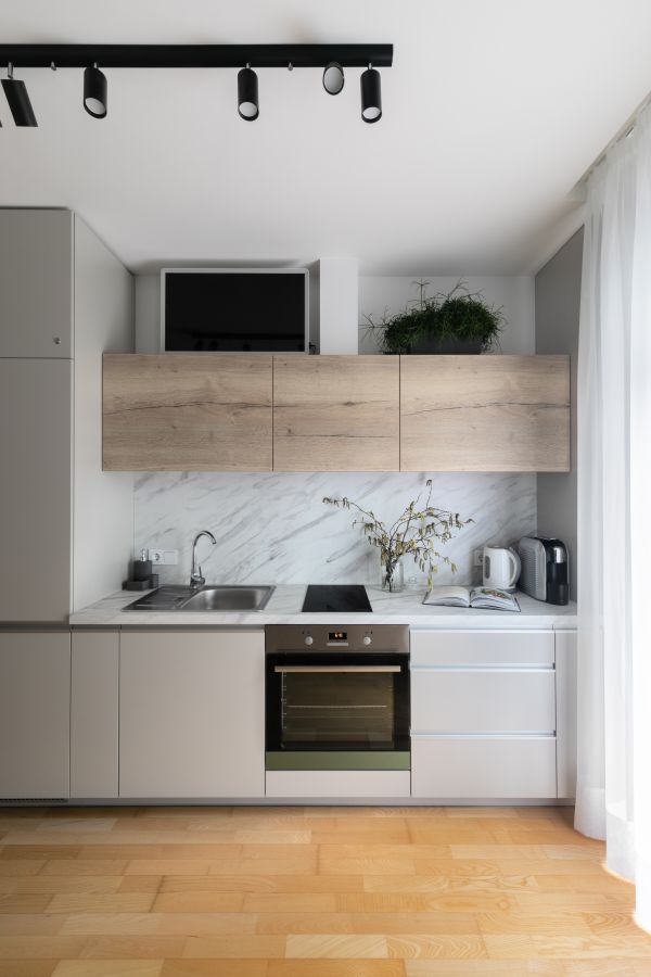 gewrapte keuken